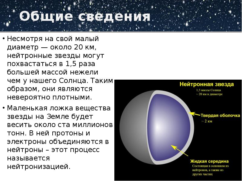 Нейтронные звезды презентация