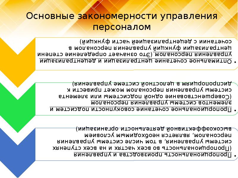 Закономерности управления персоналом презентация