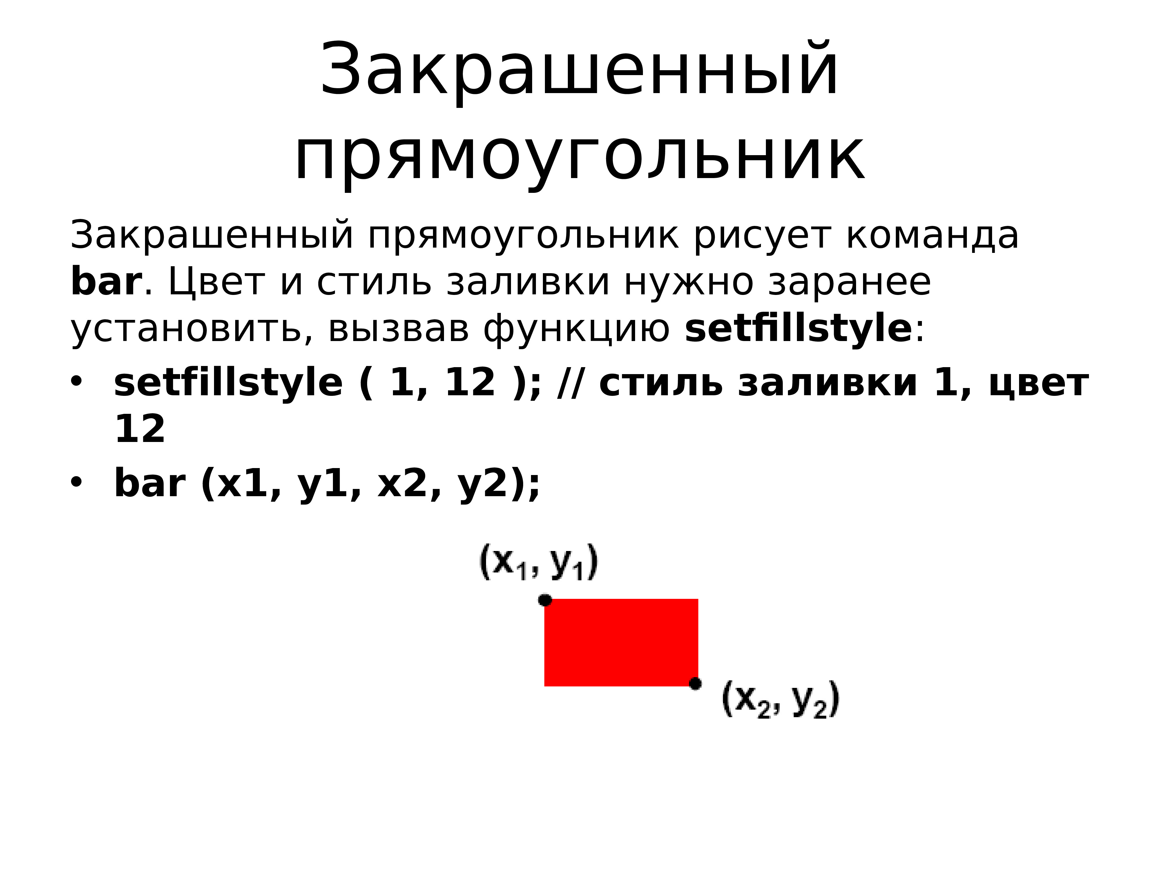 Закрашенный прямоугольник