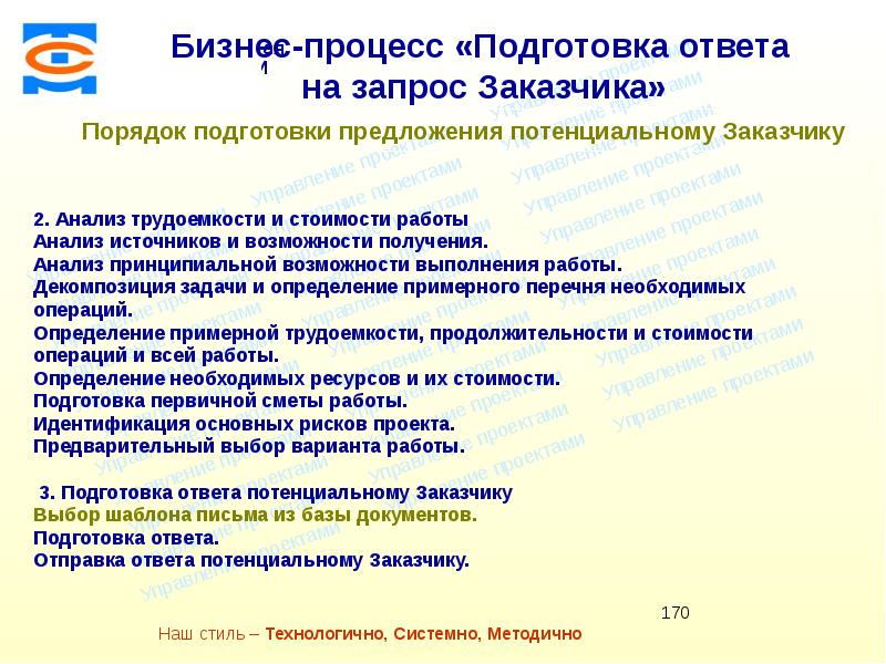 Определение примерной стоимости ресурсов необходимых для выполнения операций проекта