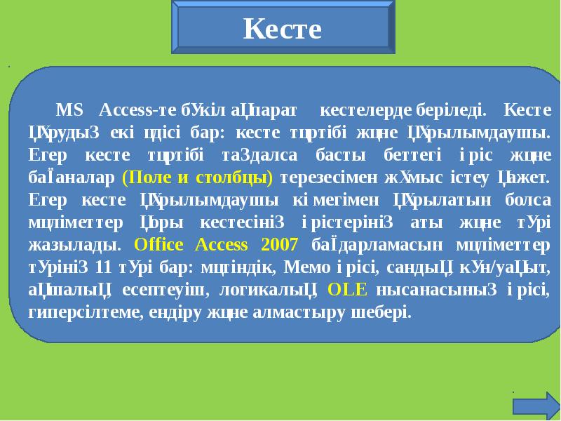 Презентация про аксесс