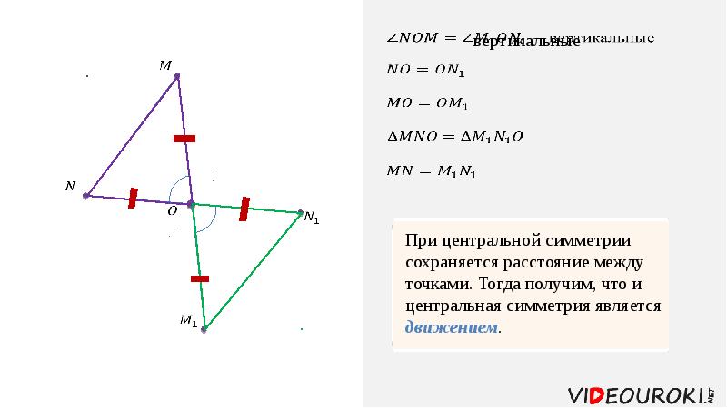 Презентация центральная симметрия 9 класс презентация