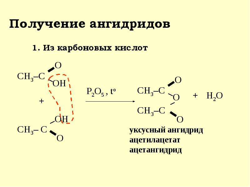 Ангидрид двухосновной кислоты. Уксусный ангидрид плюс пропанол 2. Уксусный ангидрид гомологи. Ангидриды карбоновых кислот. Образование ангидридов кислот.