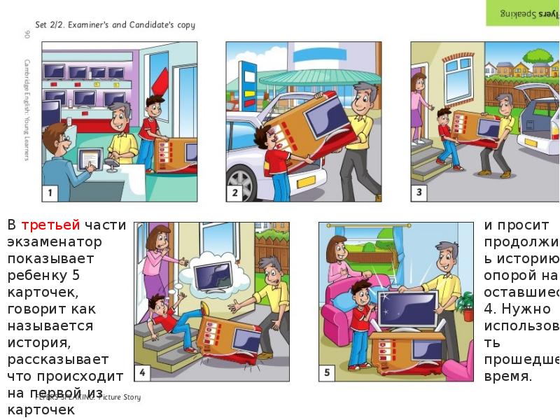 Рассказать историю по картинкам на английском