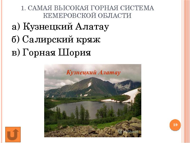 Горы кемеровской области презентация