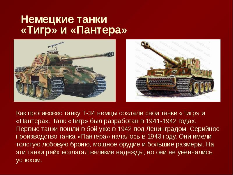 Характеристика Танка Фото
