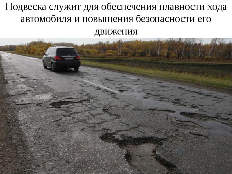 Подвеска служит для обеспечения плавности хода автомобиля и повышения безопасности его