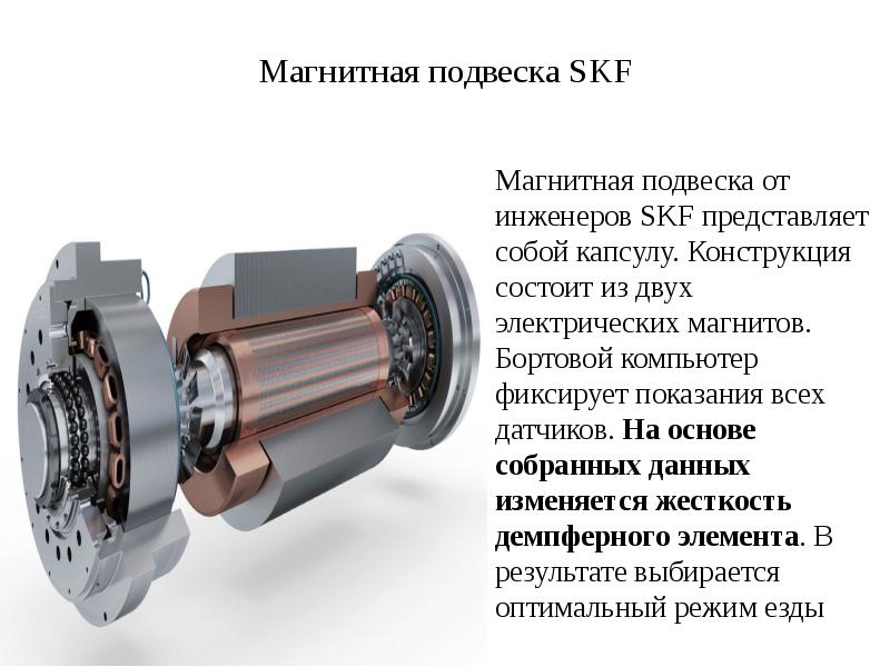 Магнитная подвеска SKF Магнитная подвеска от инженеров SKF представляет собой капсулу.