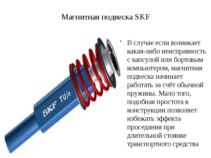 Магнитная подвеска SKF В случае если возникает какая-либо неисправность с капсулой