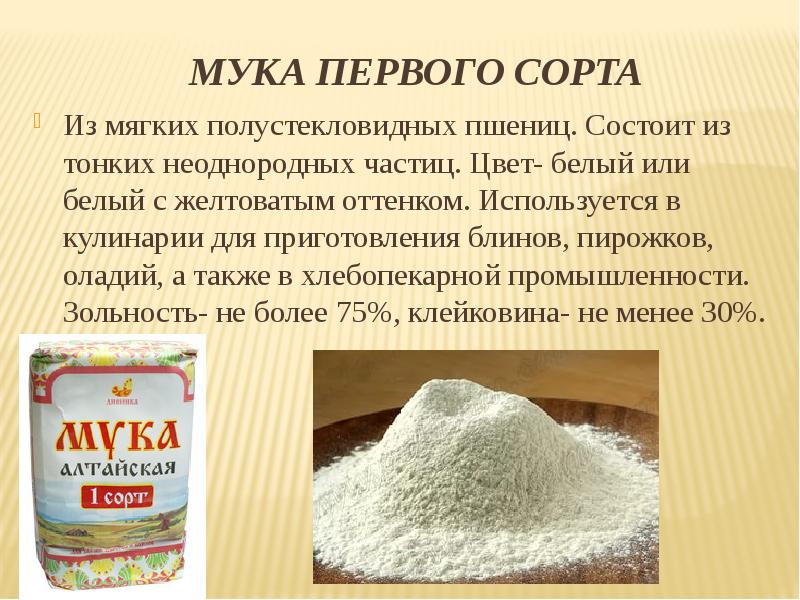 Ассортимент муки