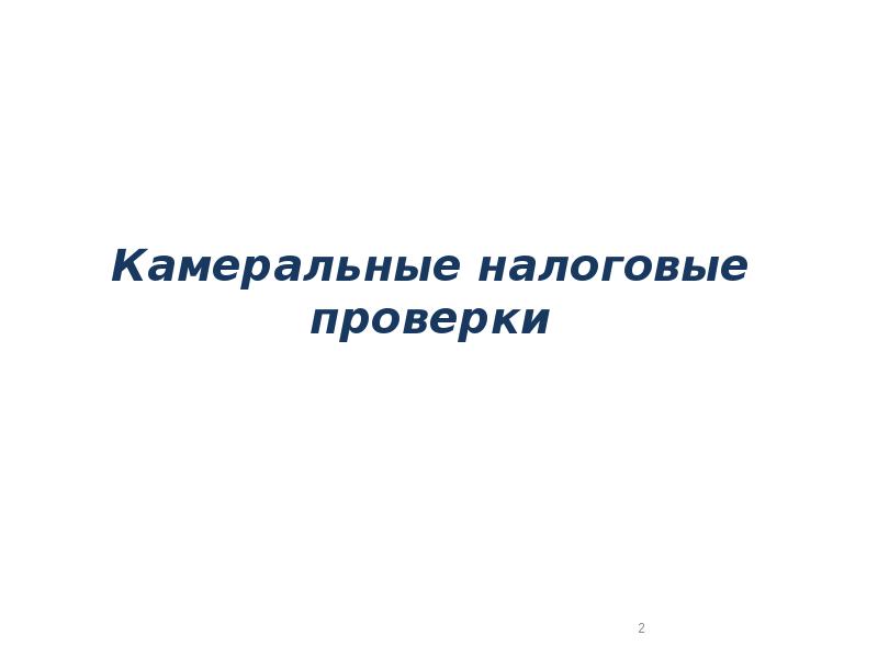 Реферат: Организация налоговых проверок