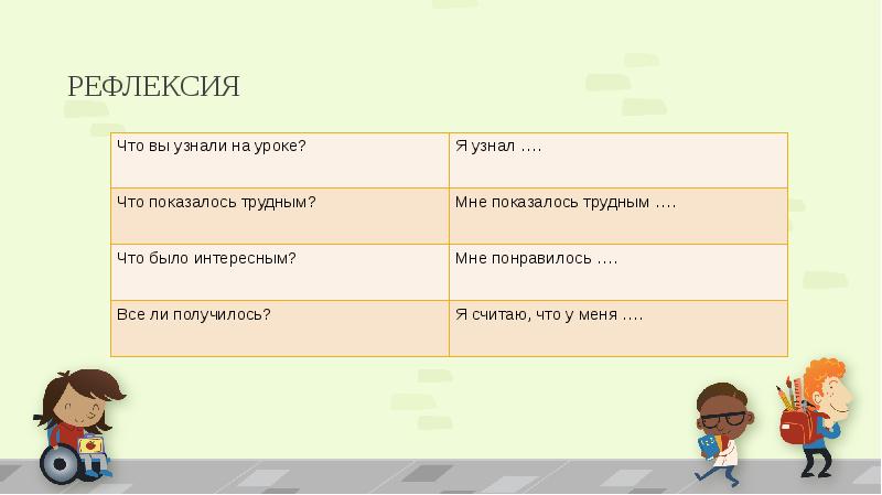 Урок знакомство 6 класс