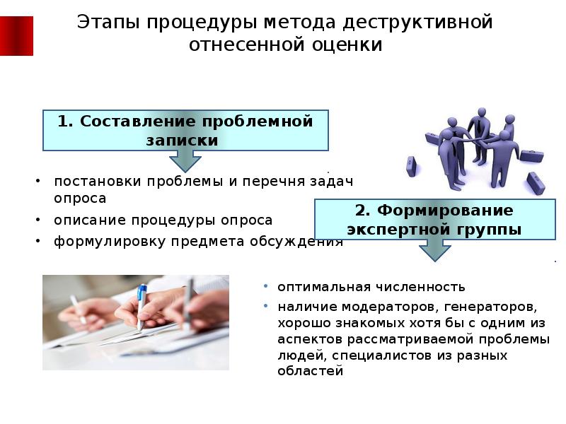 Метод процедура. Метод отнесенной оценки. Метод деструктивной отнесенной оценки достоинства и недостатки. Плюсы и минусы метода деструктивной отнесенной оценки. Метод деструктивной отнесенной оценки + и -.