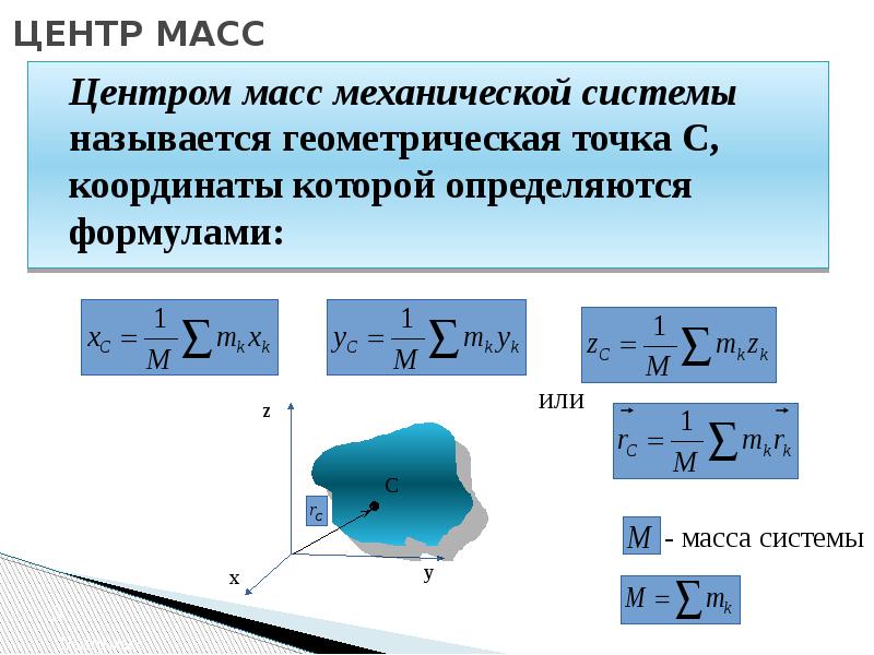 Вес центр