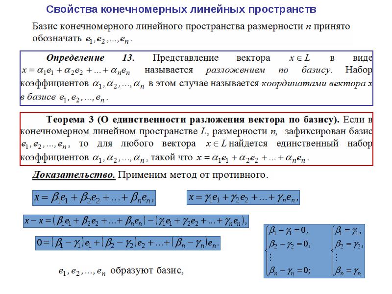 Найдите базис линейного подпространства