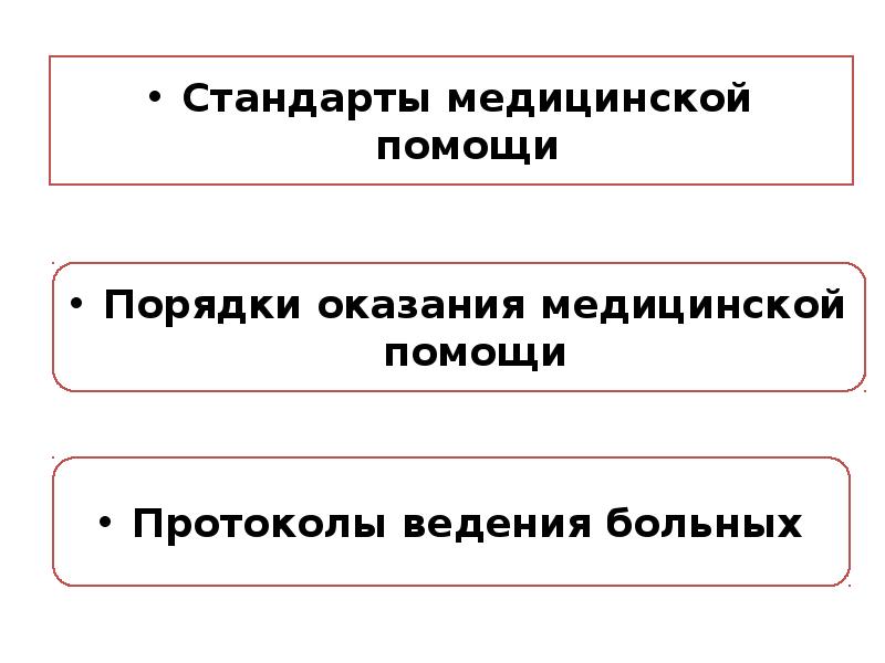 Порядки помощи. Протоколы ведения больных и стандарты оказания медицинской помощи. Каких стандартов медицинской помощи не бывает.