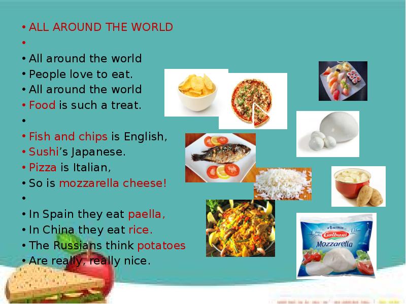 All around the world. Food around the World презентация. Суши на английском языке. All в английском языке. Суши по английскому языку.