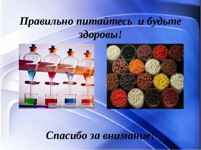 Красители и продукты питания презентация