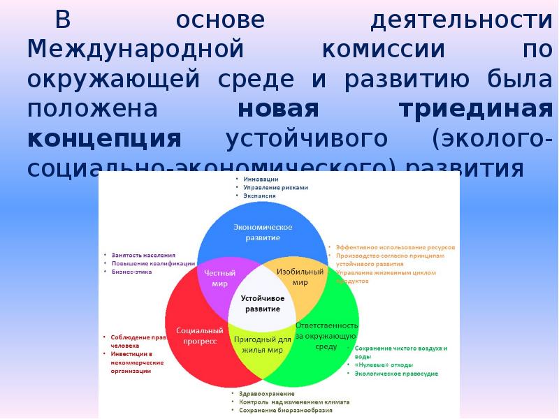 Устойчивое развитие международным