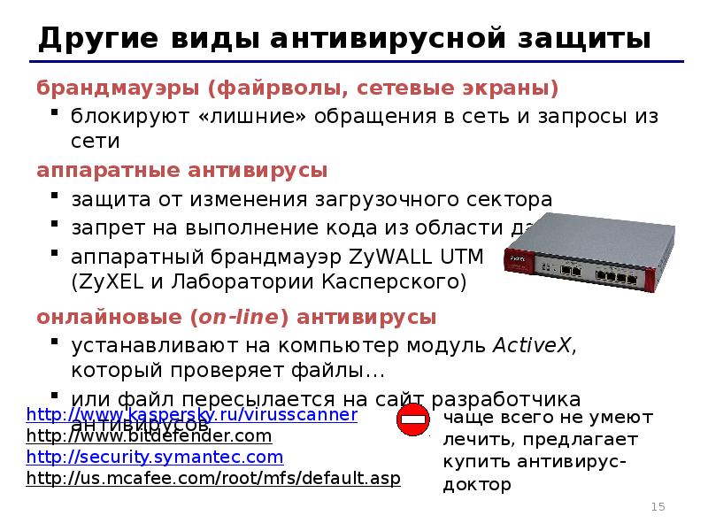 Аппаратные антивирусы презентация