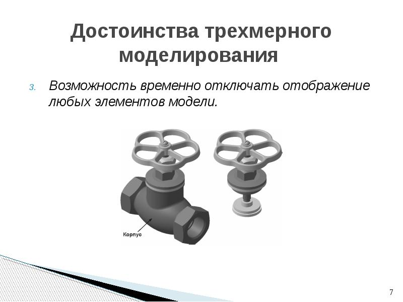 Возможности моделирования. Преимущества трёхмерного моделирования. Преимущества трёхмерного тока.