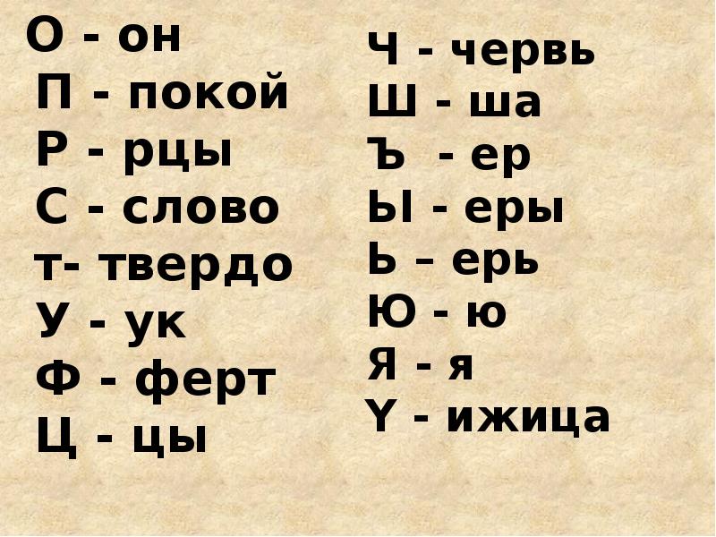 Ь ерь. Рцы слово. Рцы слово твердо. Ъ ер.