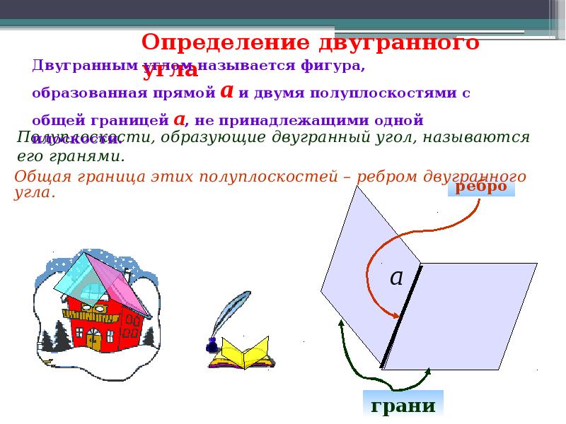 4 двугранные углы. Ребро двугранного угла. Двугранный угол теорема. Свойства двугранного угла. Двугранный угол доказательство.