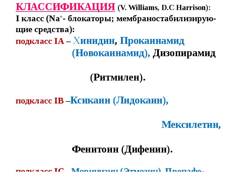 Антиаритмические средства презентация фармакология