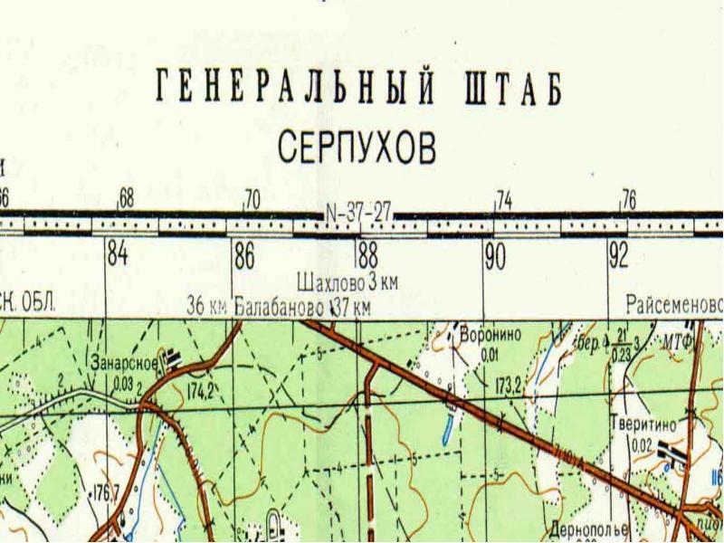 Карта по военной топографии