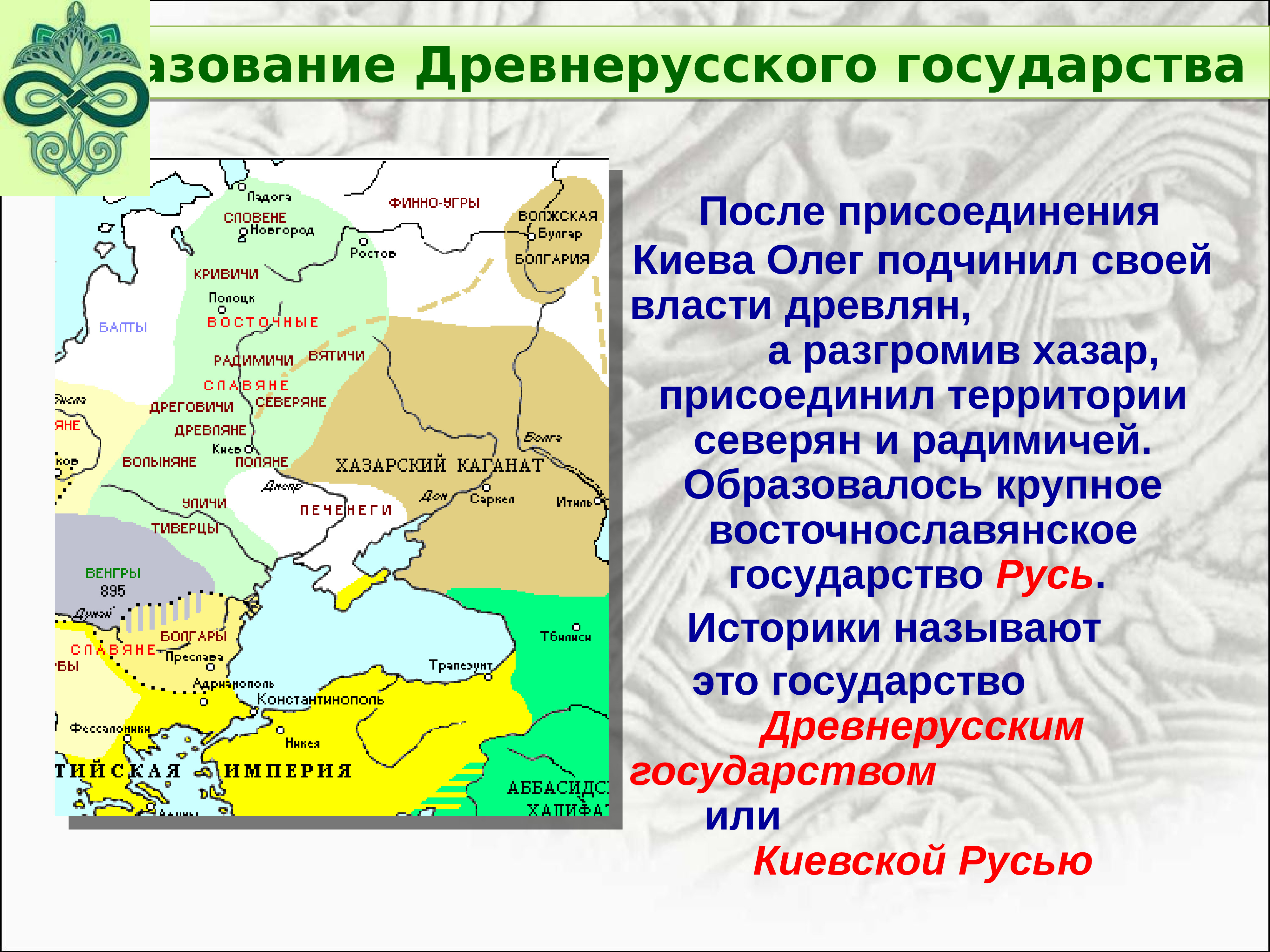 Становление древнерусского государства 6 класс презентация