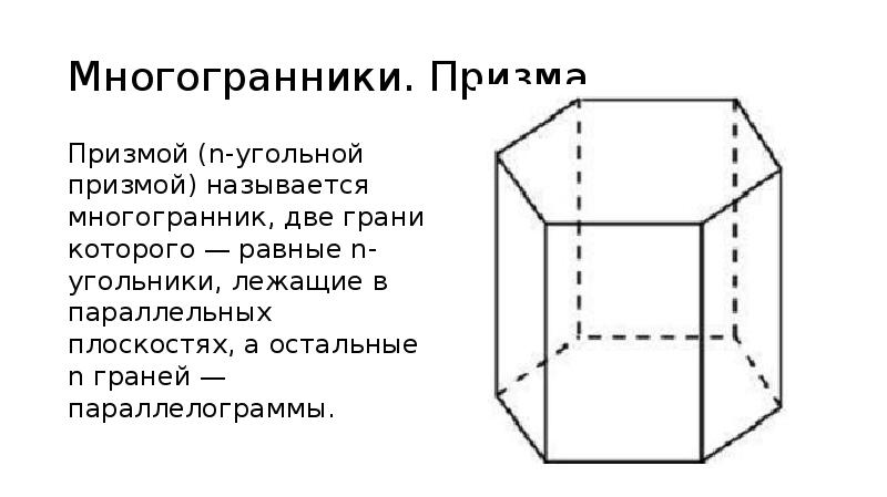 Н угольная призма рисунок