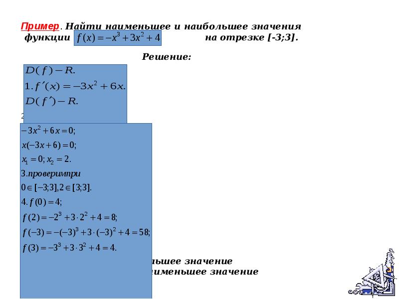 Презентация применение производной для отыскания наибольших и наименьших значений величин