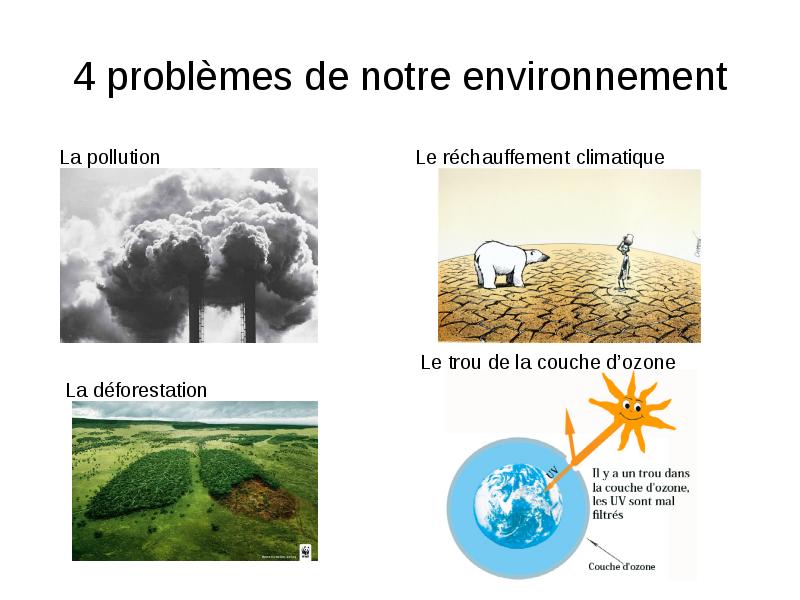 4 problèmes de notre environnement  La pollution