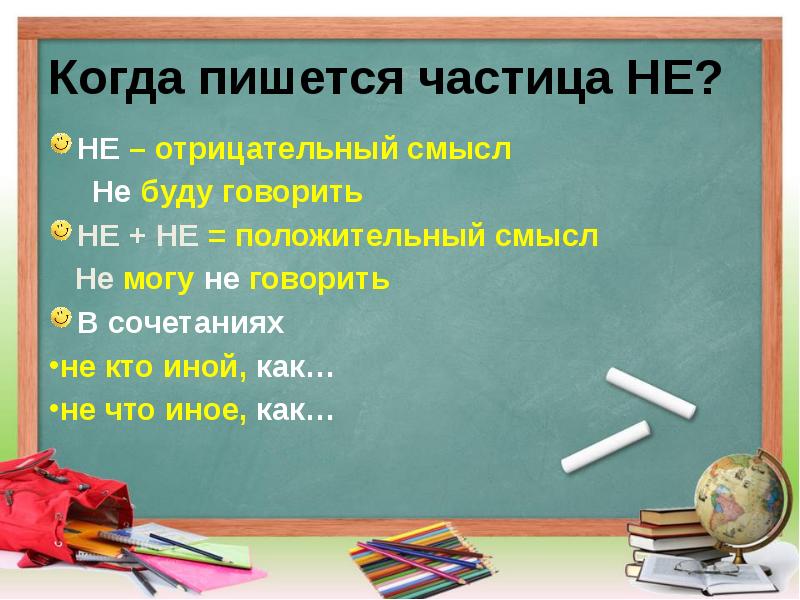 Различение частицы не и приставки не урок с презентацией 7 класс