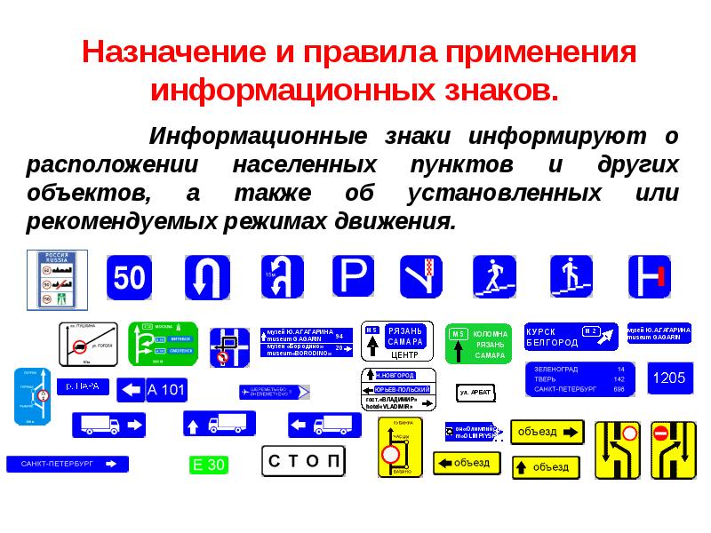 Знаки особых предписаний презентация