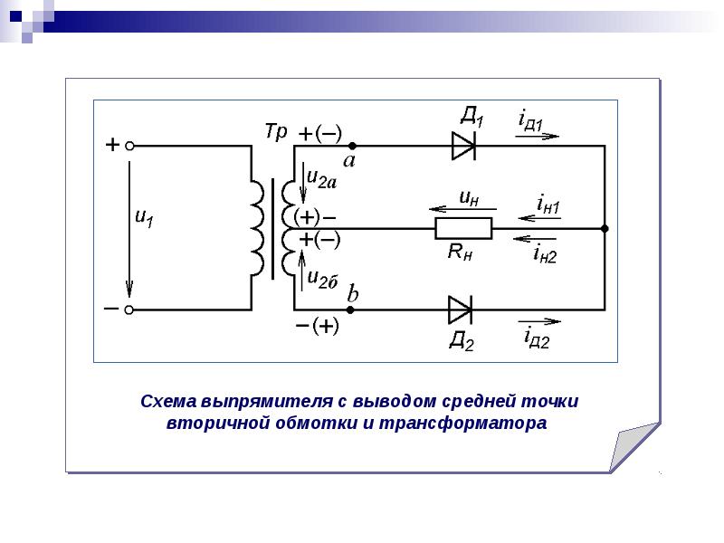 Выпрямители презентация по электротехнике