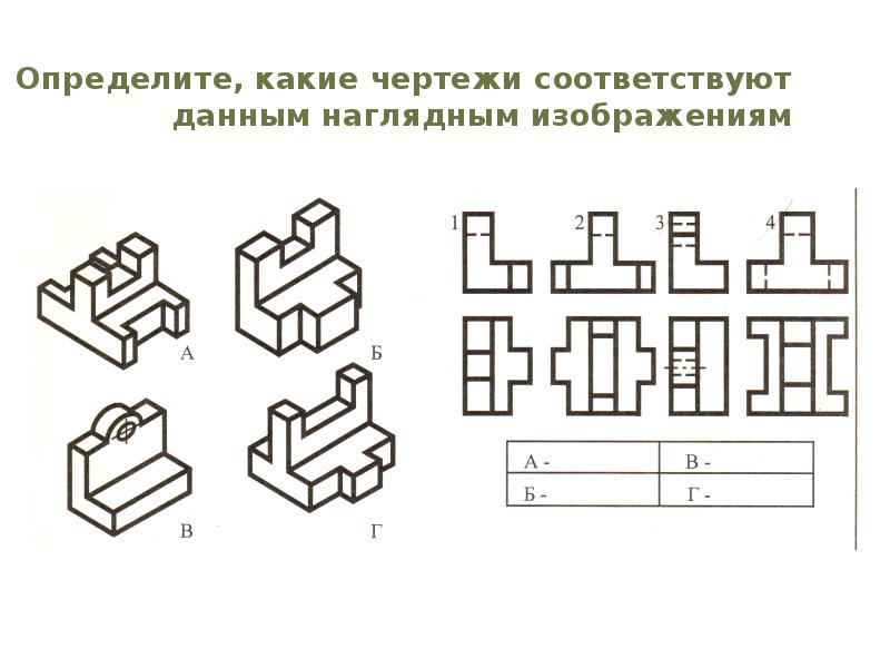 Чертеж в 3 плоскостях