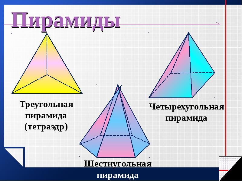 Рисунок треугольной пирамиды по математике