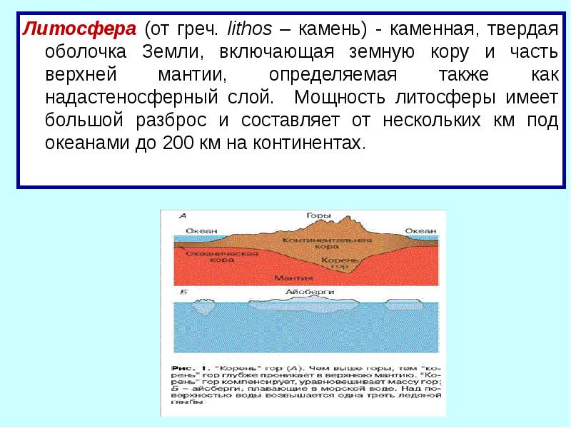 Дайте описание литосферы по плану 1