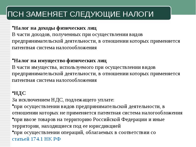 Презентация на тему патентная система налогообложения