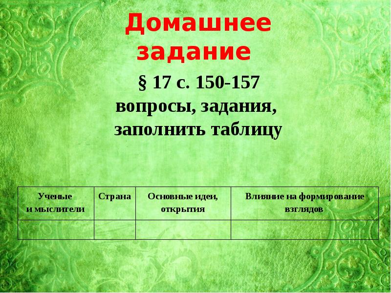 Начало революции в естествознании. Начало революции в естествознании таблица. Таблица по истории начало революции в естествознании. Начало революции в естествознании 7 класс.