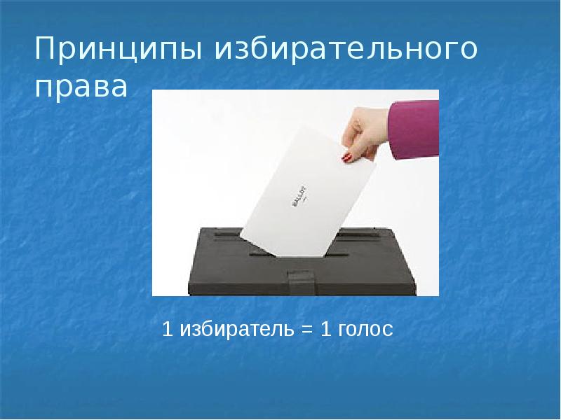 Презентация на тему принципы избирательного права