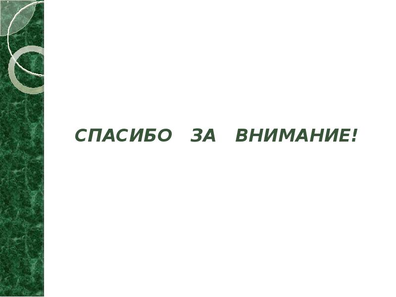 СПАСИБО  ЗА  ВНИМАНИЕ!