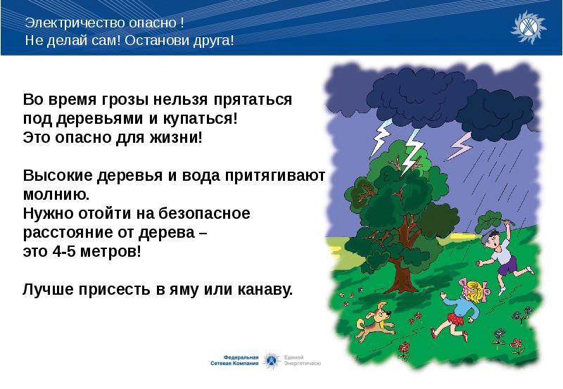 Правила поведения в грозу презентация