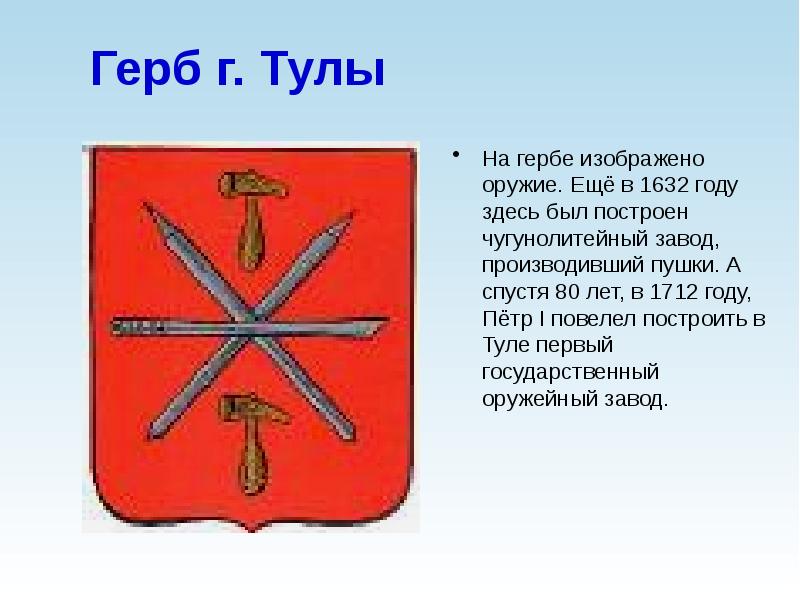 Презентация про тулу