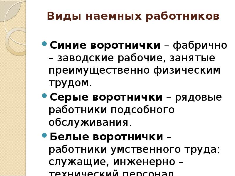 Наемная работница. Виды наемного труда. Виды работников воротнички. Наемный труд примеры. Труд наемных работников.