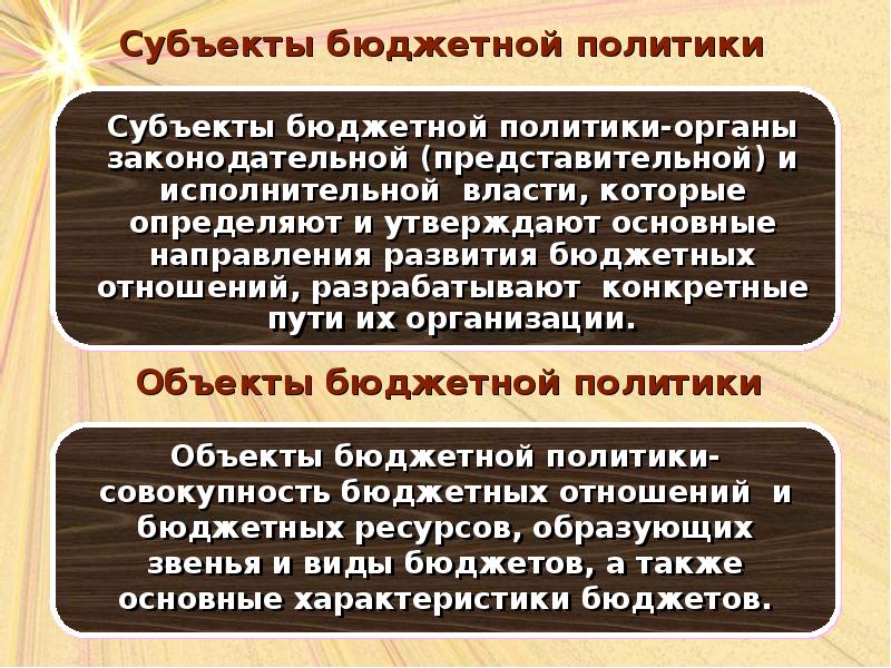 Презентация бюджетная политика