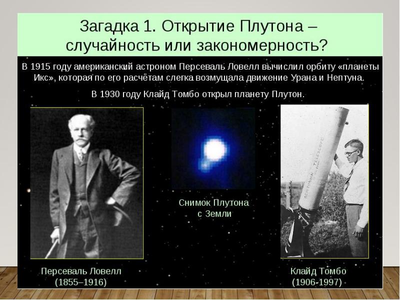 История открытия плутона и нептуна проект по астрономии