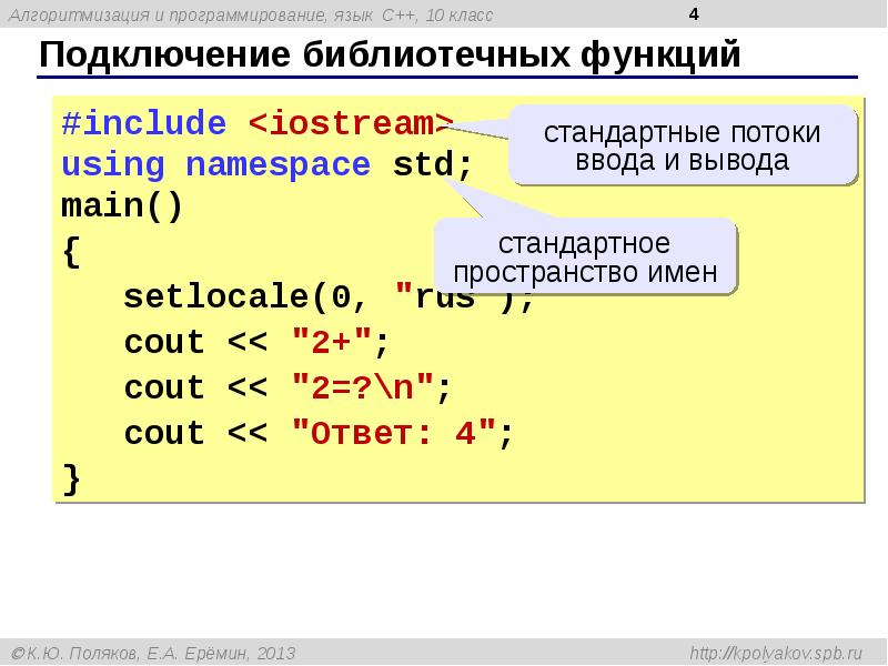 C язык программирования презентация