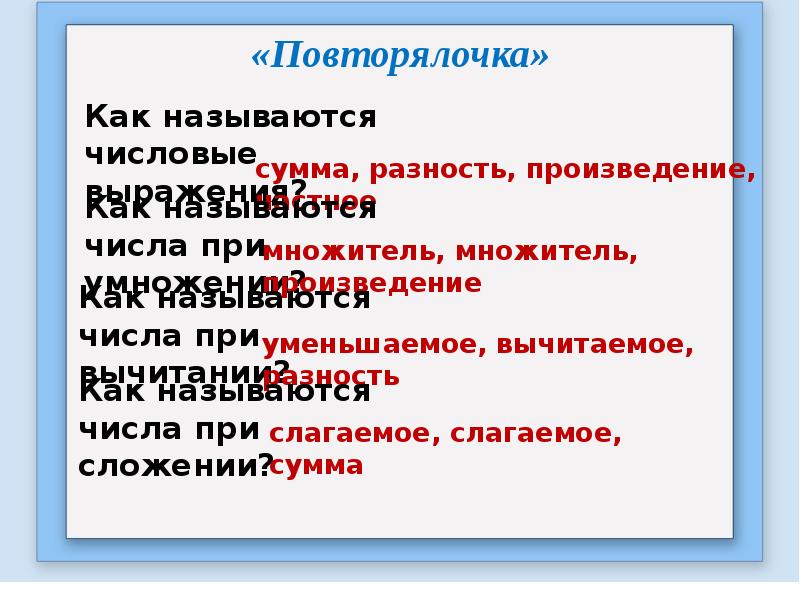 Составление числовых выражений 2 класс 21 век презентация